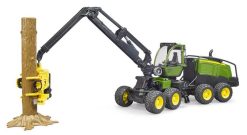 BRUDER 2135 John Deere Harvester 1270G s kládou