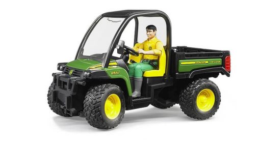 BRUDER 2490 Zelené AUTO JOHN DEERE Gator XUV 855D s řidičem