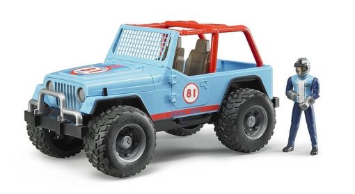 BRUDER 2541 Modré AUTO JEEP s řidičem