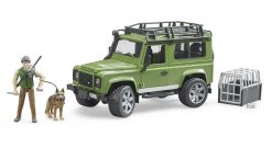 BRUDER 2587 LAND ROVER + figurka lesníka se psem