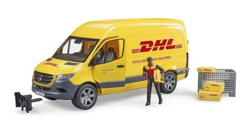 BRUDER 2671 Mercedes-Benz Sprinter DHL s řidičem a příslušenstvím