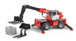 BRUDER 2129 Manitou MRT 2150 teleskopický nakladač s příslušenstvím